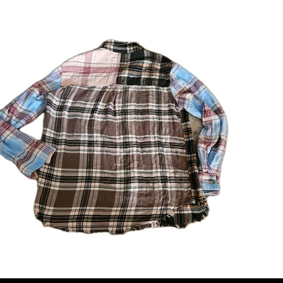 Rails Womens Multi-Color  Chelsea Plaid Flannel Top XS - Picture 10 of 14